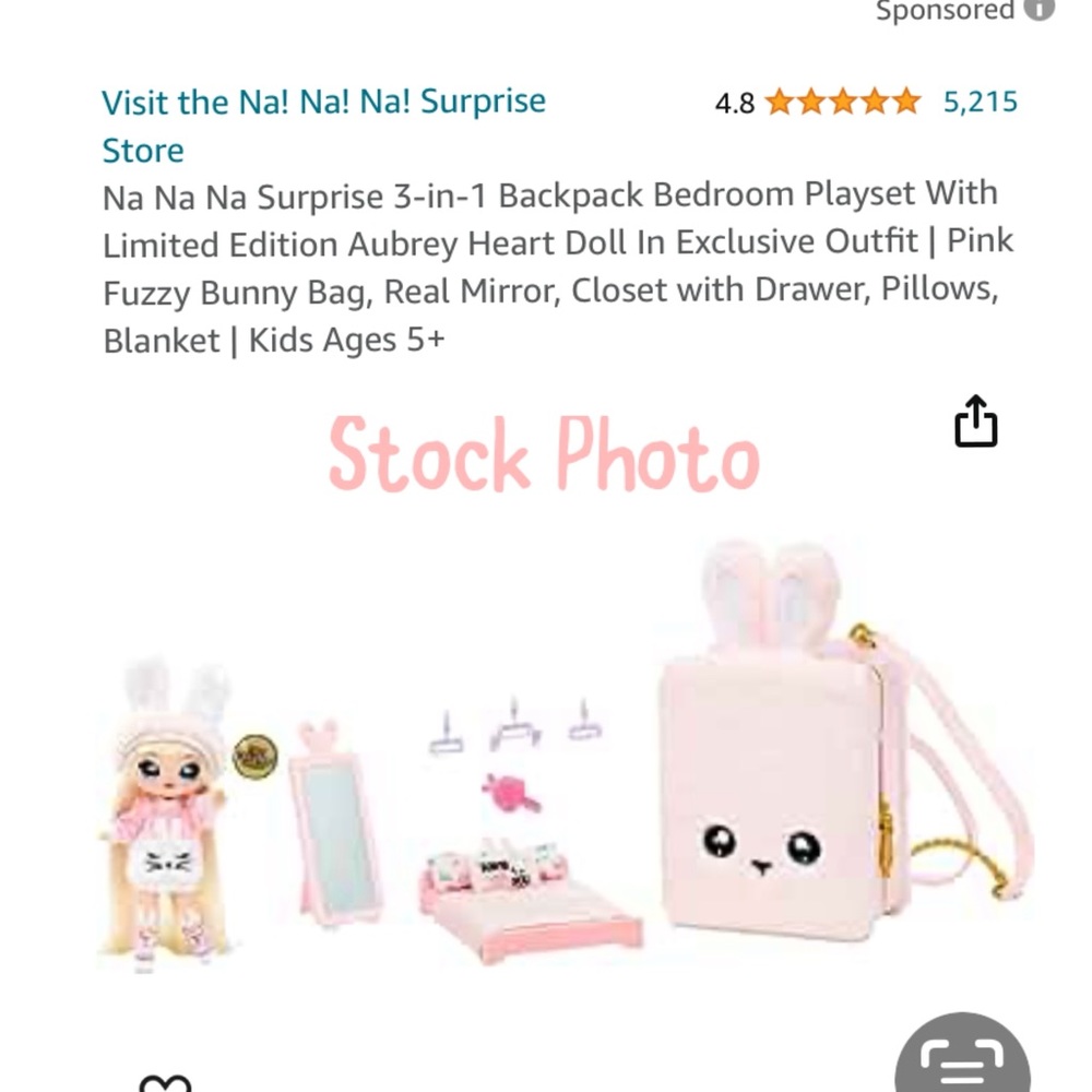 Na Na Na 3 in 1 limited edition backpack with Aubrey EUC